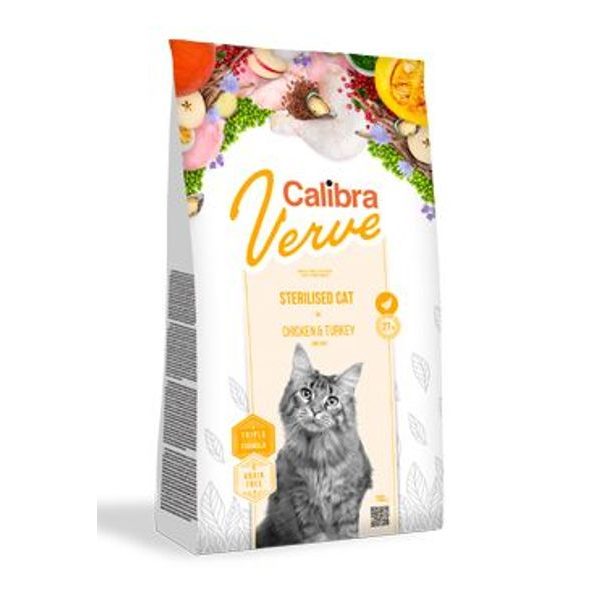 Calibra Cat Verve GF Sterilised Chick&Turkey 750 g