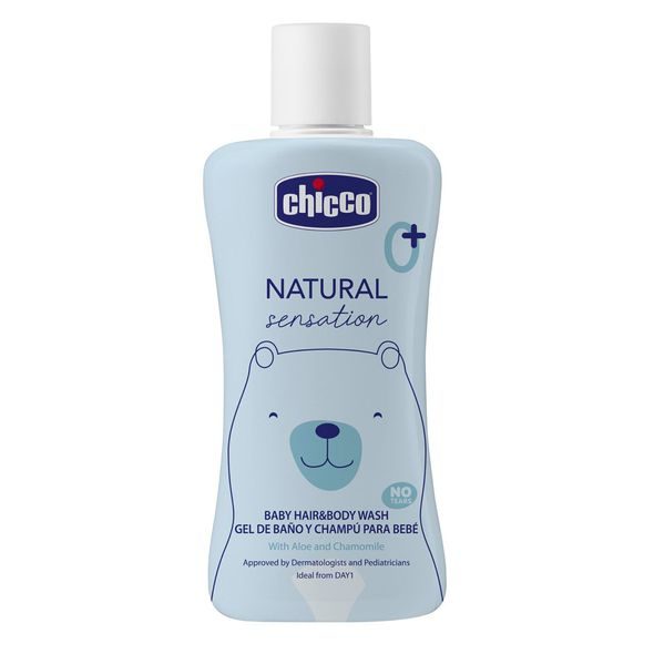 Chicco Šampon na vlasy a tělo Natural Sensation s aloe a heřmánkem 0m+