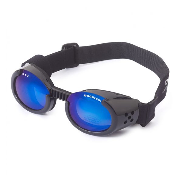 Doggles ILS - Sluneční a ochranné brýle pro psy Black/Mirror XS