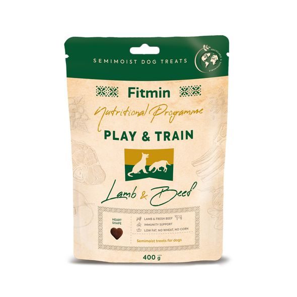 Fitmin NP Play and Train Lamb & Beef výcvikový pamlsek 400 g