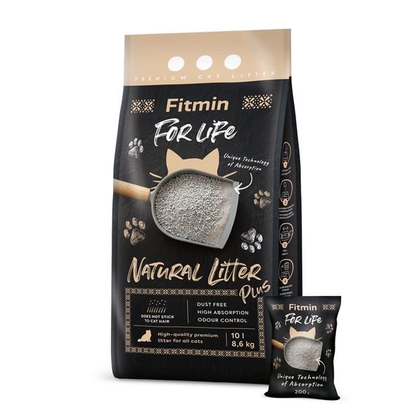 Fitmin For Life Natural Plus stelivo pro kočky 10l/8,6kg