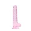 RealRock Crystal Clear 19cm Pink