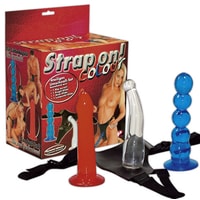 You2Toys Strap on! Color harness with dildos