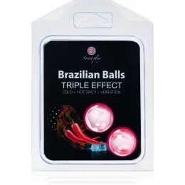 Secret Play Brazilian Balls Strawberry 2 ks