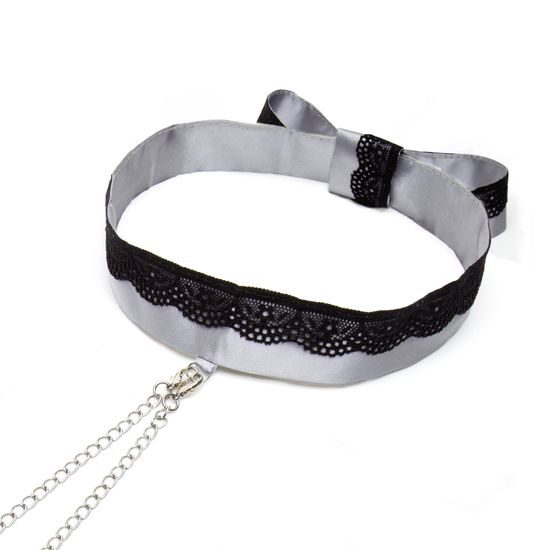 Fifty Shades of Grey Play Nice Satin & Lace Collar & Nippl