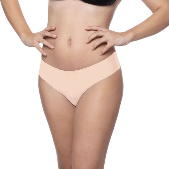 Bye Bra Invisible Thong (Nude & Black 2-Pack)