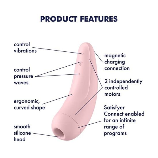 Satisfyer Curvy 2+ růžový