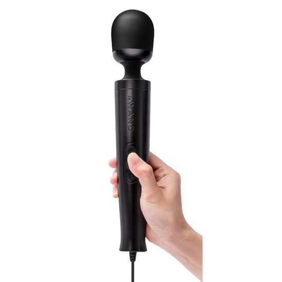 Le Wand Die Cast Plug in Vibrating Massager Black