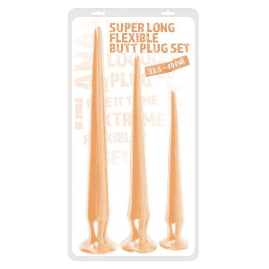 You2Toys Super Long Flexible Butt Plug Set Skin