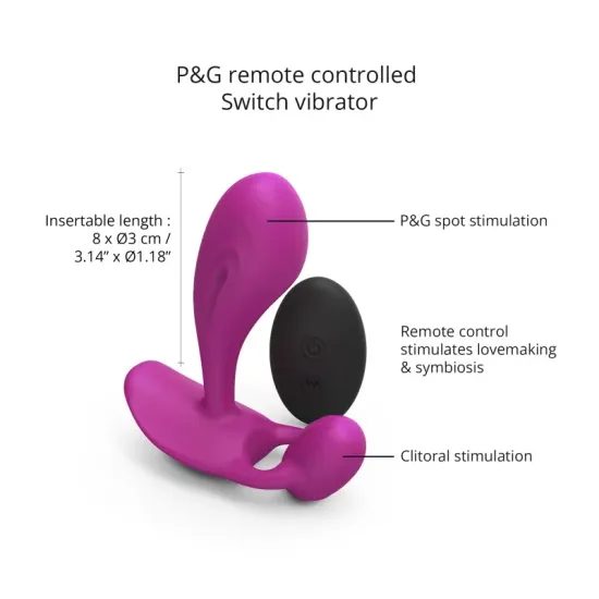 Love to Love Witty P&G Vibrator with Remote Control Pink