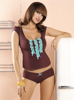 Souprava Obsessive Gossip top+shorts