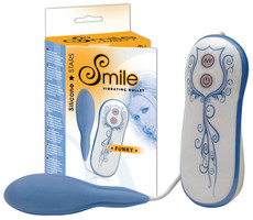 Vibračné vajíčko Smile Funky - Modrá