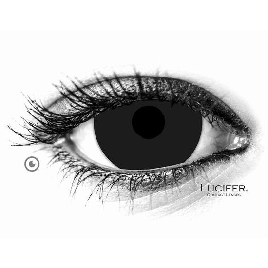 Crazy čočky - Black Mini Sclera 17mm (2 čočky)