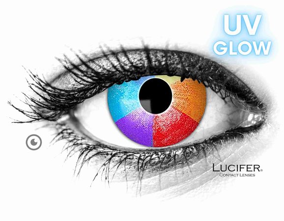 Glow contact lenses