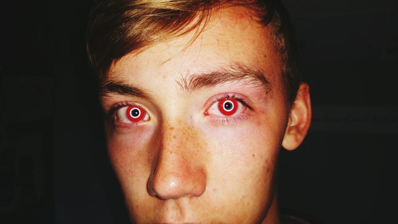 Seeing Red: Who’s Rocking Red Colored Contacts?