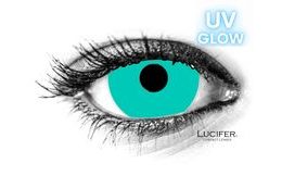 GLOW GREEN UV Mini Sclera Contact Lenses