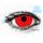 GLOW RED UV Mini Sclera Contact Lenses