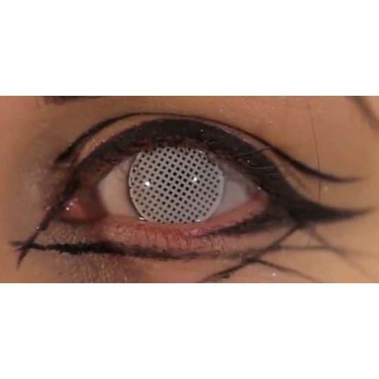 White Mesh Contact Lenses (1 pair)