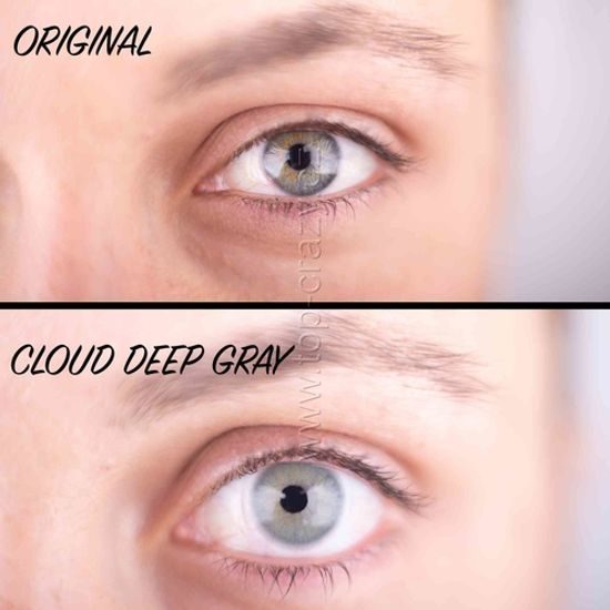 Barevné čočky (2 čočky) Cloud Deep Gray