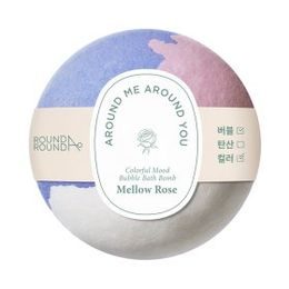 ROUND A’ROUND Koupelová bomba Colorful Mood Bubble Bath Bomb - Mellow Rose