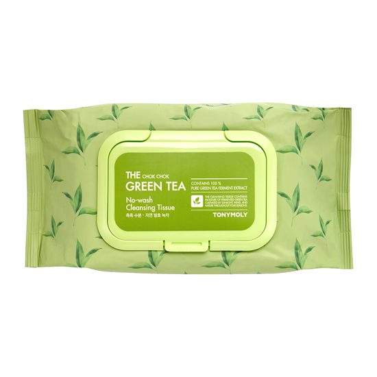 TONYMOLY The Chok Chok Green Tea No-Wash Cleansing Tissue (100 ks)