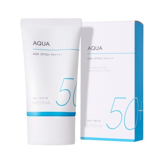 MISSHA Opalovací krém All Around Safe Block Aqua Sun SPF50+ PA++++ (50 ml)