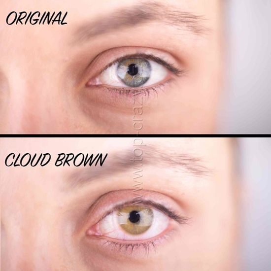 Barevné čočky (2 čočky) Cloud Brown