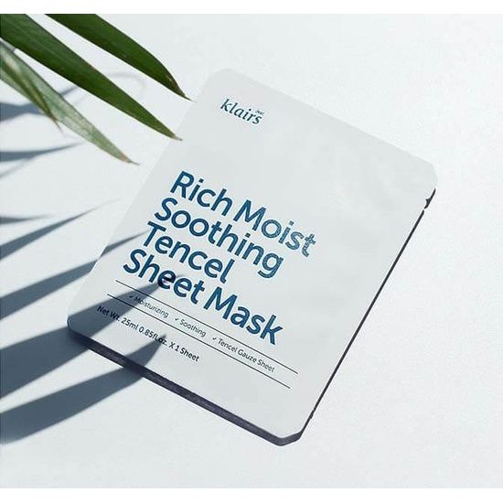 KLAIRS Plátýnková maska Rich Moist Soothing Tencel Sheet Mask
