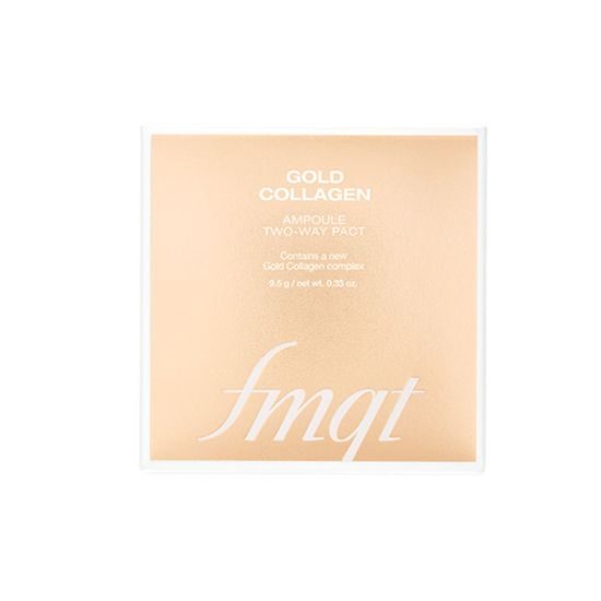 THE FACE SHOP Pudr fmgt Gold Collagen Ampoule Two-Way Pact #201 Apricot Beige