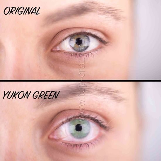 Barevné čočky (2 čočky) Yukon Green