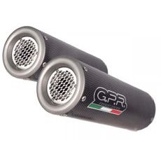 DUAL SLIP-ON EXHAUST GPR M3 S.165.M3.PP BRUSHED STAINLESS STEEL INCLUDING REMOVABLE DB KILLERS AND LINK PIPES