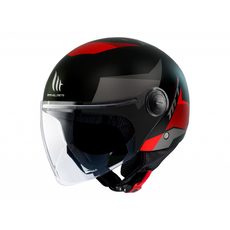 HELMET MT HELMETS STREET POKE MATT RED M