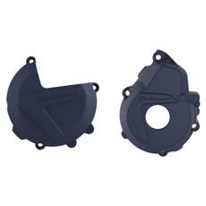 CLUTCH AND IGNITION COVER PROTECTOR KIT POLISPORT 90984 MODRA