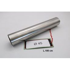 INOX TUBE AII 304 TIG GPR ES.202 BRUSHED STAINLESS STEEL L.100CM D.45MM X 1MM