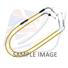 THROTTLE CABLES (PAIR) VENHILL K02-4-108-YE FEATHERLIGHT YELLOW