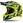 Motocross Helmet CASSIDA Cross Pro II Contra fluo yellow/ blue/ black/ white XL