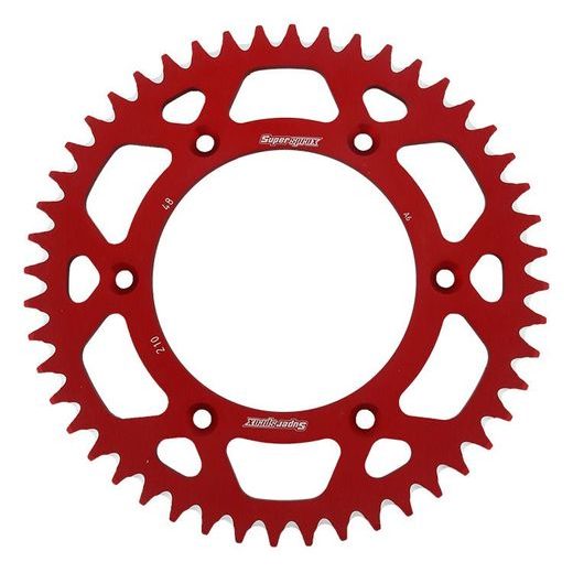 REAR ALU SPROCKET SUPERSPROX RAL-210:48-RED RDEČ 48T, 520