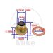 MAGNETIC OIL DRAIN PLUG JMP M14X1.50 WITH WASHER