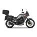 SET OF SHAD TERRA TR40 ADVENTURE SADDLEBAGS AND SHAD TERRA ALUMINIUM TOP CASE TR55 PURE BLACK, INCLUDING MOUNTING KIT SHAD HONDA TRANSALP 750