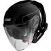 JET HELMET AXXIS MIRAGE SV ABS SOLID BLACK GLOSS S