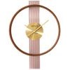LCT4090 - LAVVU Luxusní dřevěné hodiny ART DECO se zlatými detaily
