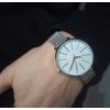 MINET MWL5143 Stříbrné dámské hodinky PRAGUE Silver Flower Mesh