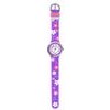 CLOCKODILE CWG5021 Květované fialové dívčí dětské hodinky FLOWERS se třpytkami