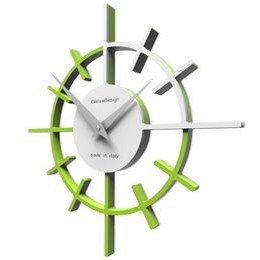 Hodiny CalleaDesign 10-018-76 Crosshair 29 cm zelené jablko