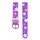 CLOCKODILE Fialový květovaný řemínek k dětským hodinkám CSG5021