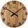 KUBRi 0127RC - velké dubové hodiny české výroby řízené signálem o průměru 60 cm