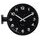 Oboustranné nástěnné hodiny KA5966BK Karlsson 38cm