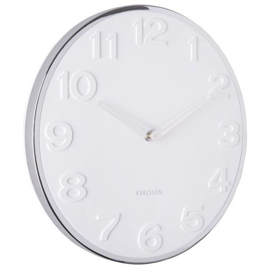 Designové nástěnné hodiny Karlsson KA5759WH 30cm