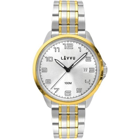 LAVVU LWM0203 Stylové pánské hodinky SORENSEN Gold