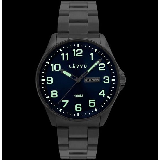Ocelové pánské hodinky LAVVU LWM0141 BERGEN Blue